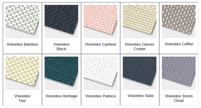 Visiontex color samples